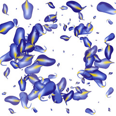 Violaceous Leaf Realistic Vector White Background