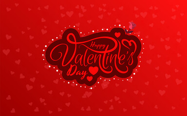 Happy Valentines Day Vector Illustration Design 