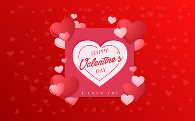 Happy Valentines Day Vector Illustration Design 
