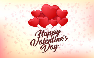 Happy Valentines Day Vector Illustration Design 