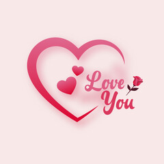 Happy Valentines Day Vector Illustration Design 