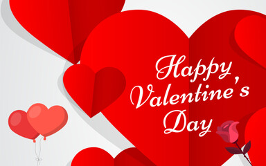 Happy Valentines Day Vector Illustration Design 