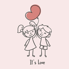 Happy Valentines Day Vector Illustration Design 