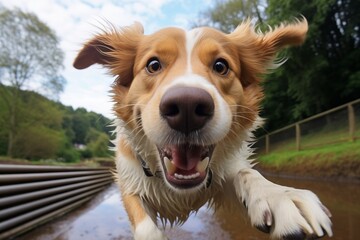 Very happy dog