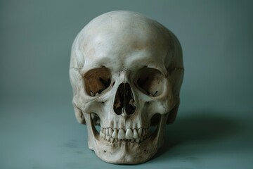 Fototapeta premium Human skull on a clean background. For commercial advertising and design