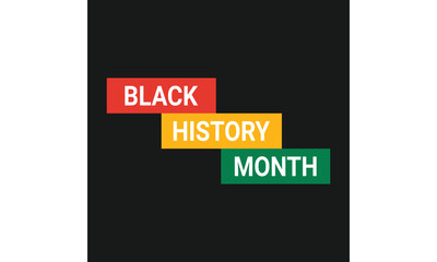 Black history month celebrate. Vector illustration design graphic Black history month. badge, February 2024
