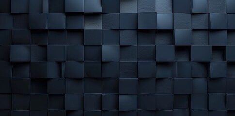 Geometric modern 3D block stonewall mosaic graphics abstract background. AI generated image