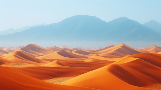 Beautiful abstract background suitable for photo wallpaper with the image of an endless desert