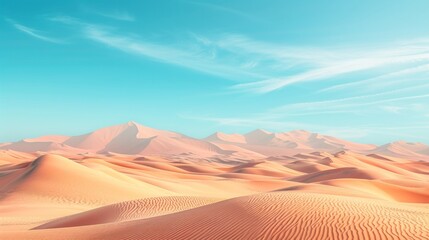 Naklejka premium Beautiful abstract background suitable for photo wallpaper with the image of an endless desert
