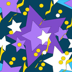 seamless pattern with stars .