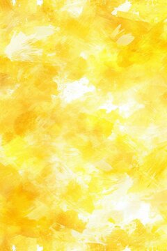 Bright yellow watercolor texture background