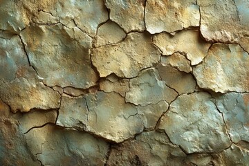 Cracked Weathered Clay Soil Texture