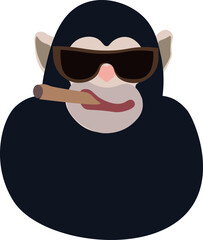 Monkey Gangster, Monkey Smoking Cigar