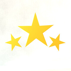 3D Illustration of Gold Stars