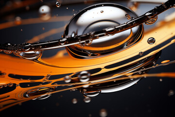 Liquid mercury abstract background 