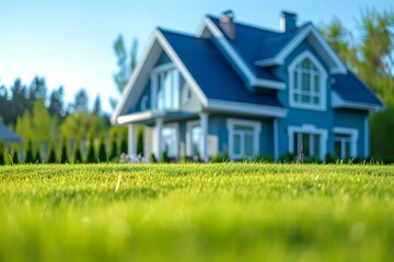 real estate advertisment background with copy space