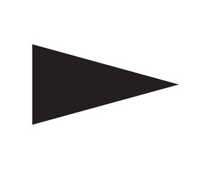 cursor arrow icon, computer mouse cursor arrow vector icon, black rectangle with three arrow heads.