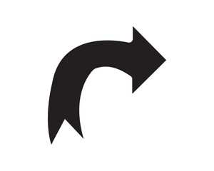 left arrow icon . backward - turn page, page curl, design element, isolated on white background single