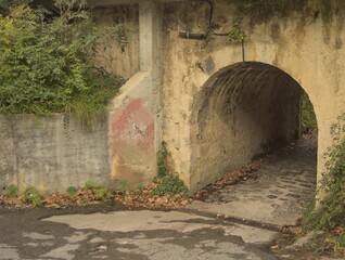 pedestrian tunnel under the railway