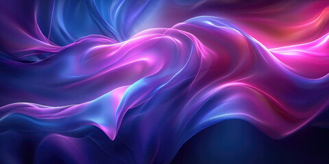 Obraz premium a purple and blue abstract art wallpaper on a dark background