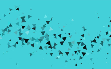 Fototapeta premium Light BLUE vector template with crystals, triangles. Abstract gradient illustration with triangles. Pattern for busines ad, booklets, leaflets