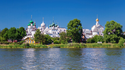 View of the Kremlin in Rostov, Golden Ring Russia.