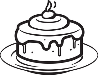 Cake Vector Chronicles Illustrated Culinary MasterpiecesArtistic Pastry Paradise Vectorized Cake Sh