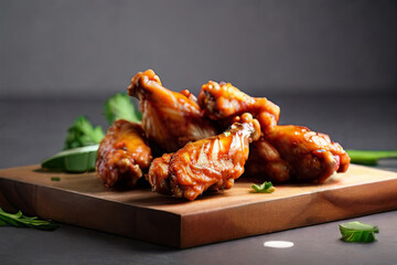 Indulge in the savory celebration of International Chicken Wing Day with a tempting display of perfectly isolated and mouthwatering chicken wings.