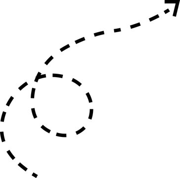 recommend clip art: Curved dotted arrow. Zigzag arrow stripes design with dotted line isolated on transparent background. Flow direction. Pointers to the wire, up, down. Vector icon , Back, Next Web Page Sign.
