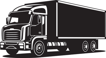 Commercial Truck Vector Logo Design in Motion Blueprint in Motion in Motion in MotionSemi Truck Vec