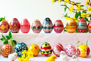 A presentation of handicrafts from the Easter holidays.
