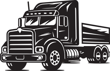Commercial Truck Vector FleetUrban Freight Truck Vector Art