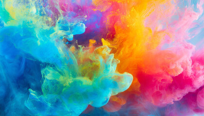 Obraz na płótnie Canvas Colourful Smoke background. Generative AI 