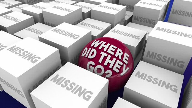 Where Did They Go Missing Lost Profits Customers Find Search for Them 3d Animation