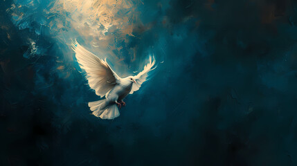 white dove  - Powered by Adobe
