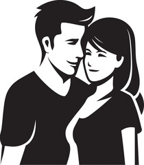 Narrating Togetherness Dynamic Couple VectorsVivid Expressions Vibrant Couple Vector Styles