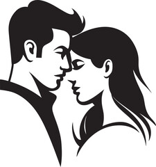 Narrating Togetherness Vibrant Couple InsightsVivid Impressions Expressive Couple Vector Styles