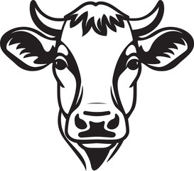 Modernist Cow Vector DrawingsElegant Cow Vector Renditions