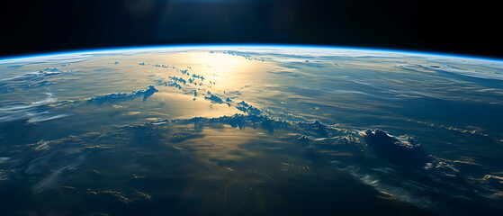 A breathtaking photograph of planet Earth from space