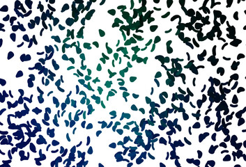 Light Blue, Green vector background with abstract forms.