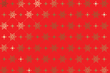 red pattern with snowflakes, Luxury golden background. Luxury golden floral design for wallpaper. printing, packaging. Ideal for printing on fabric or paper for Wallpapers, Textile, gift wrapping or f