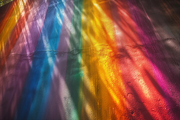 shining rainbow background