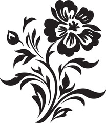 Midnight Garden Serenade Black Vector IllustrationsGothic Flora Sketches Noir Vector Art