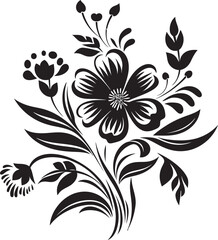 Shadowed Inked Whispers Noir Vector DesignsEnigmatic Midnight Serenade Black Floral Art