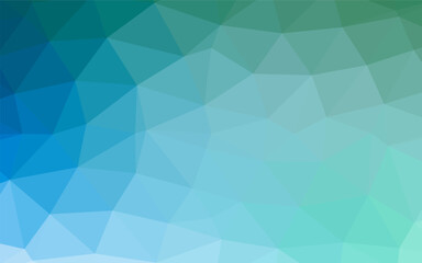 Obraz premium Light Blue, Green vector abstract polygonal texture. Glitter abstract illustration with an elegant design. Completely new template for your business design.