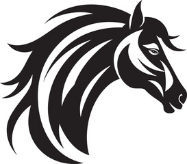 Bold Equestrian Artistry Black Vector SetGalloping Majesty Monochrome Horse Series