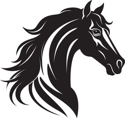Gentle Giants in Black Horse Vector CollectionWild Stallions Vectorized Black Horse Artistry