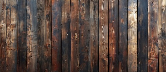 Vintage Charm: A Timeless Old Brown Wooden Wall Panel Background Texture