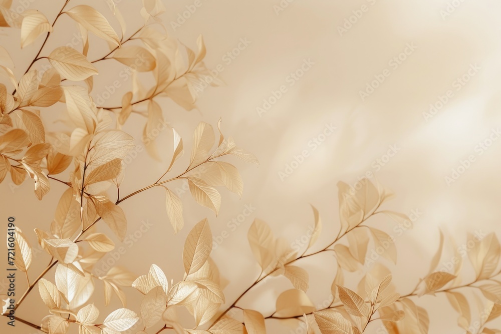 Poster a close-up view of the vibrant and intricate leaves of a plant. perfect for botanical or nature-them