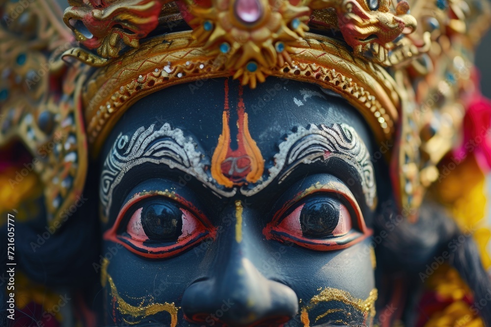 Aufkleber a close up view of a statue of a person. suitable for various projects